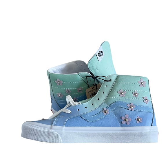 Vans x SpongeBob Sandy Cheeks Liang SK8-Hi Blue Flower Hi Top Sneakers Mens 11 - Picture 5 of 11